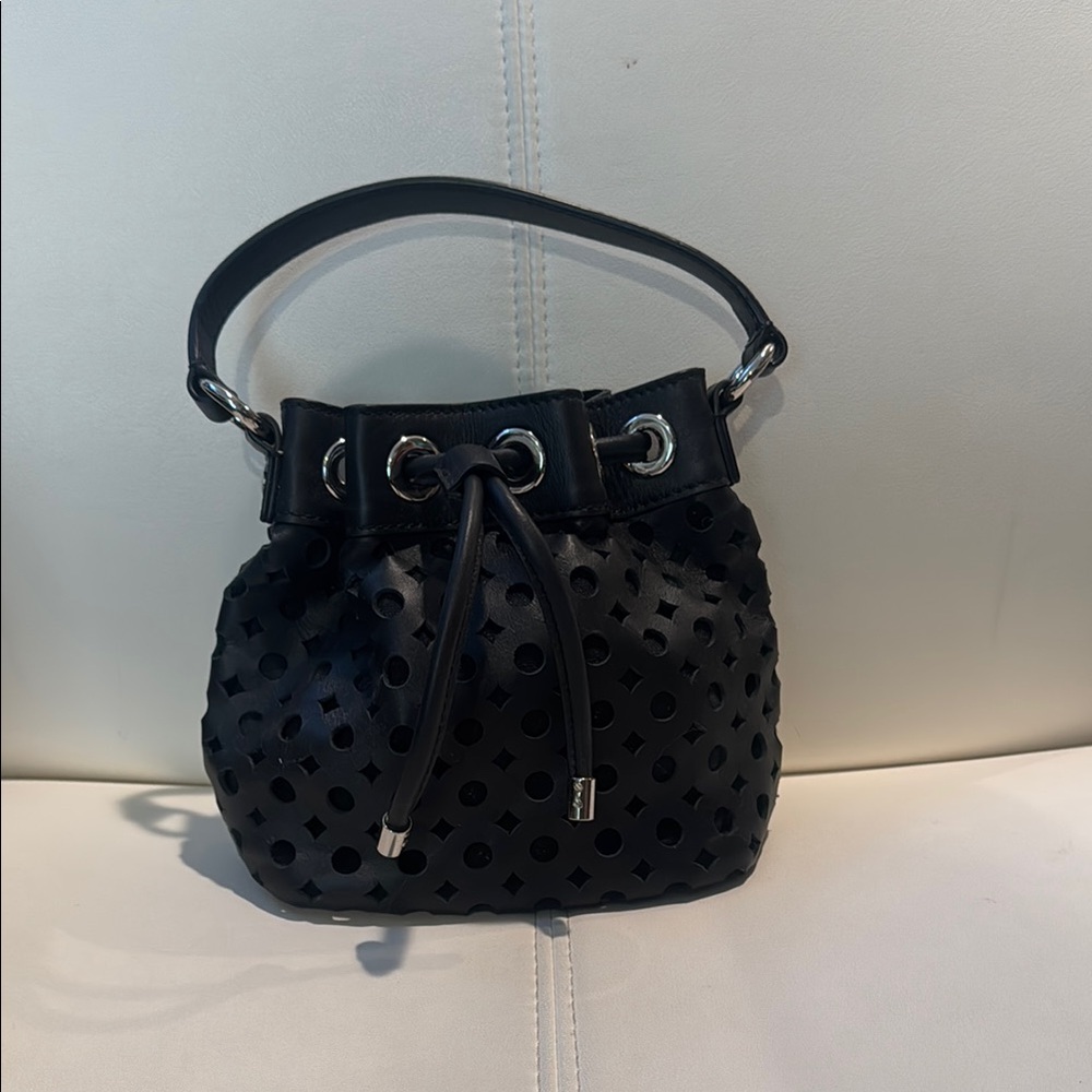 Milly perforated leather bag